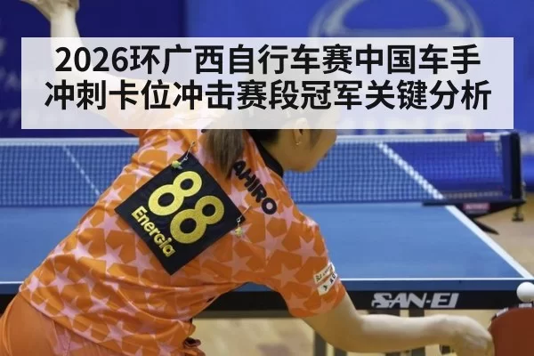 2026环广西自行车赛中国车手冲刺卡位冲击赛段冠军关键分析